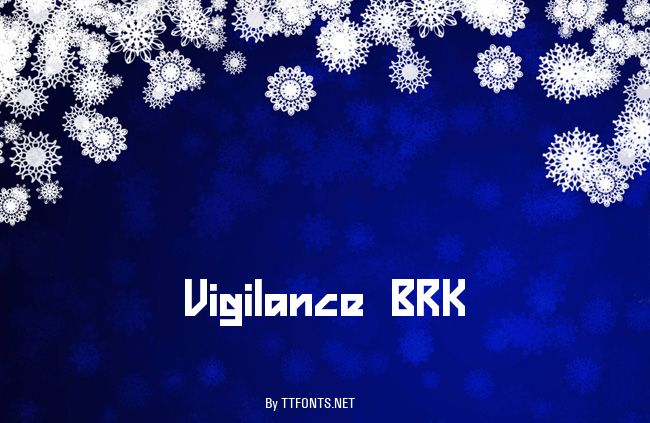 Vigilance BRK example